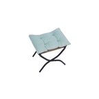 Fauteuil lounge vert capitonné de 22,35 pouces avec poche latérale