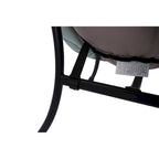 Fauteuil lounge vert capitonné de 22,35 pouces avec poche latérale