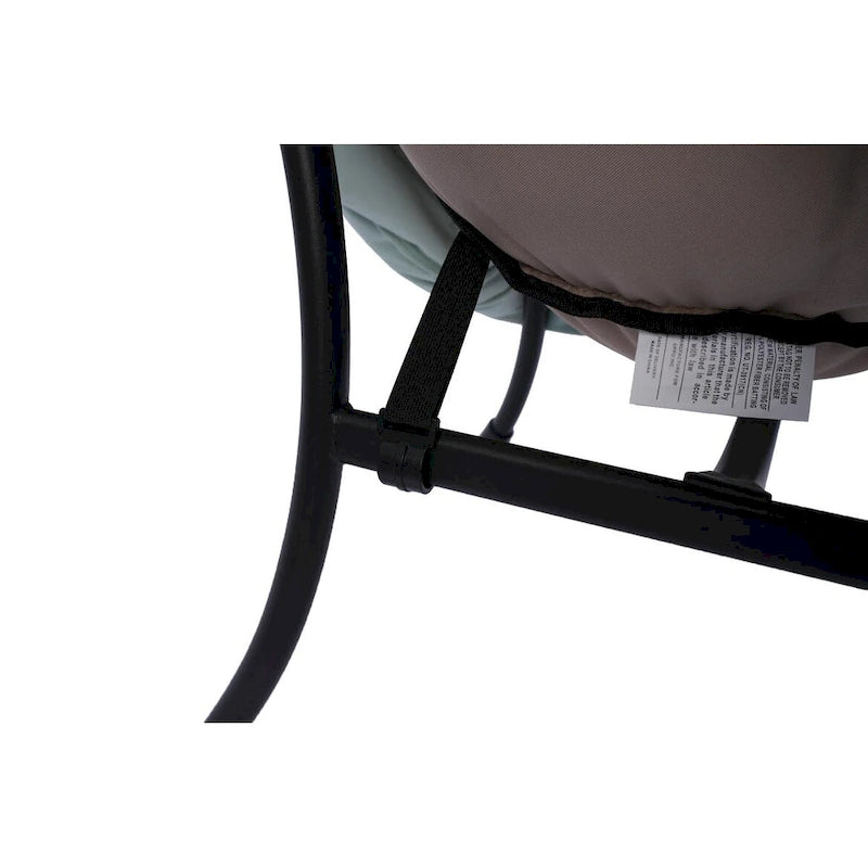 Fauteuil lounge vert capitonné de 22,35 pouces avec poche latérale