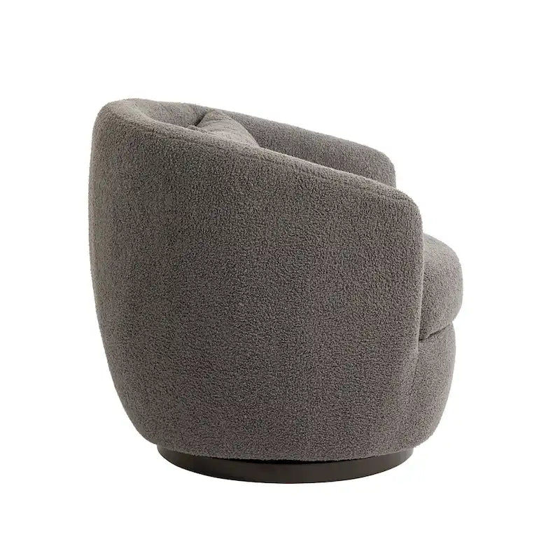 Fauteuil pivotant gris 37,2 cm avec rangement