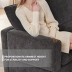 Canapé d'angle modulaire 5 places en chenille noire 84 avec 2 coussins, idéal pour le salon ou l'appartement.