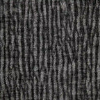 Canapé d'angle modulaire 5 places en chenille noire 84 avec 2 coussins, idéal pour le salon ou l'appartement.