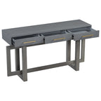 Console moderne de 57 pouces avec trois tiroirs et un design de pieds unique pour entrée, couloir, salon