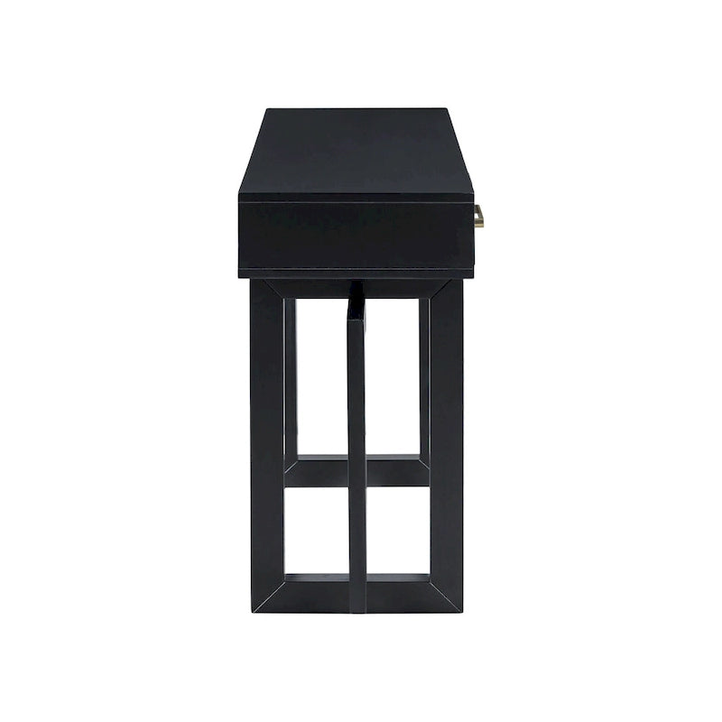 Console moderne de 57 pouces avec trois tiroirs et un design de pieds unique pour entrée, couloir, salon