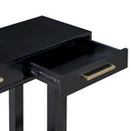 Console moderne de 57 pouces avec trois tiroirs et un design de pieds unique pour entrée, couloir, salon