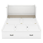 Lit escamotable en pin massif avec port USB et tiroir