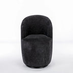 Fauteuil pivotant d'appoint en tissu chenille