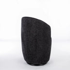 Fauteuil pivotant d'appoint en tissu chenille