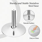 Table d'appoint moderne en acrylique transparent, forme C - 60 cm (H) x 40 cm (l) x 40 cm (L)