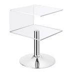 Table d'appoint moderne en acrylique transparent, forme C - 60 cm (H) x 40 cm (l) x 40 cm (L)