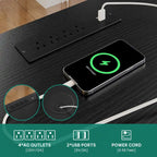 Bureau d'angle Moasis Farmhouse avec étagère et tiroirs