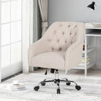 Fauteuil de bureau pivotant rembourré Barbour par Christopher Knight Home - Non disponible