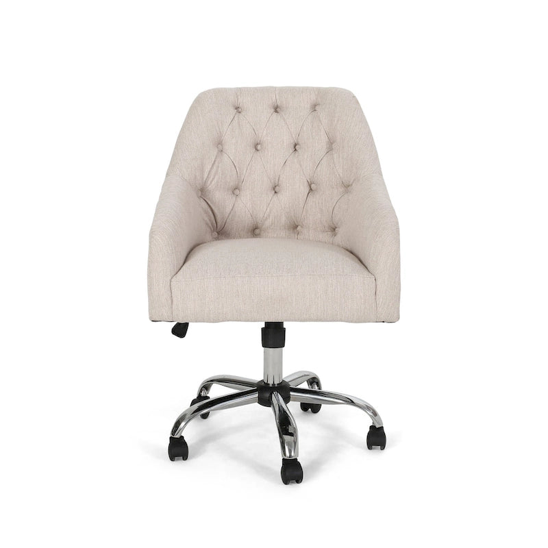 Fauteuil de bureau pivotant rembourré Barbour par Christopher Knight Home - Non disponible