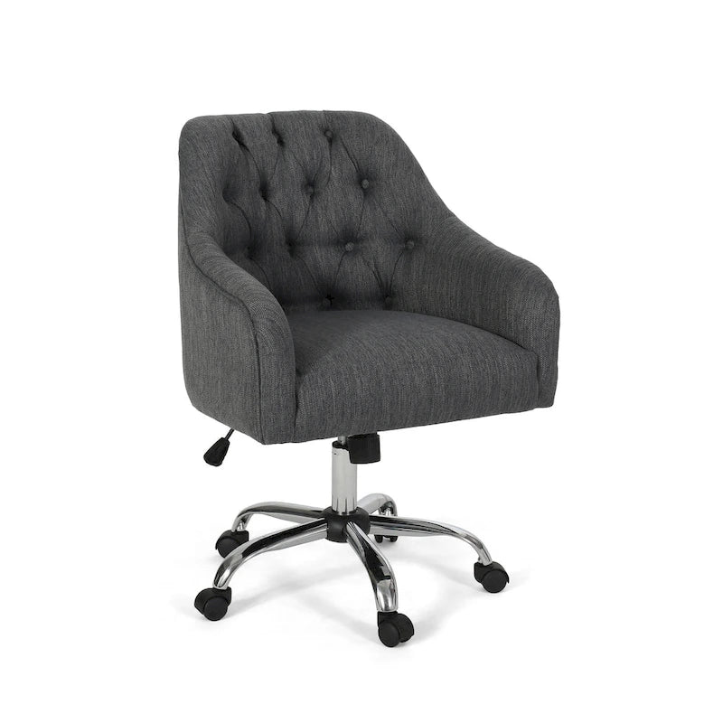Fauteuil de bureau pivotant rembourré Barbour par Christopher Knight Home - Non disponible