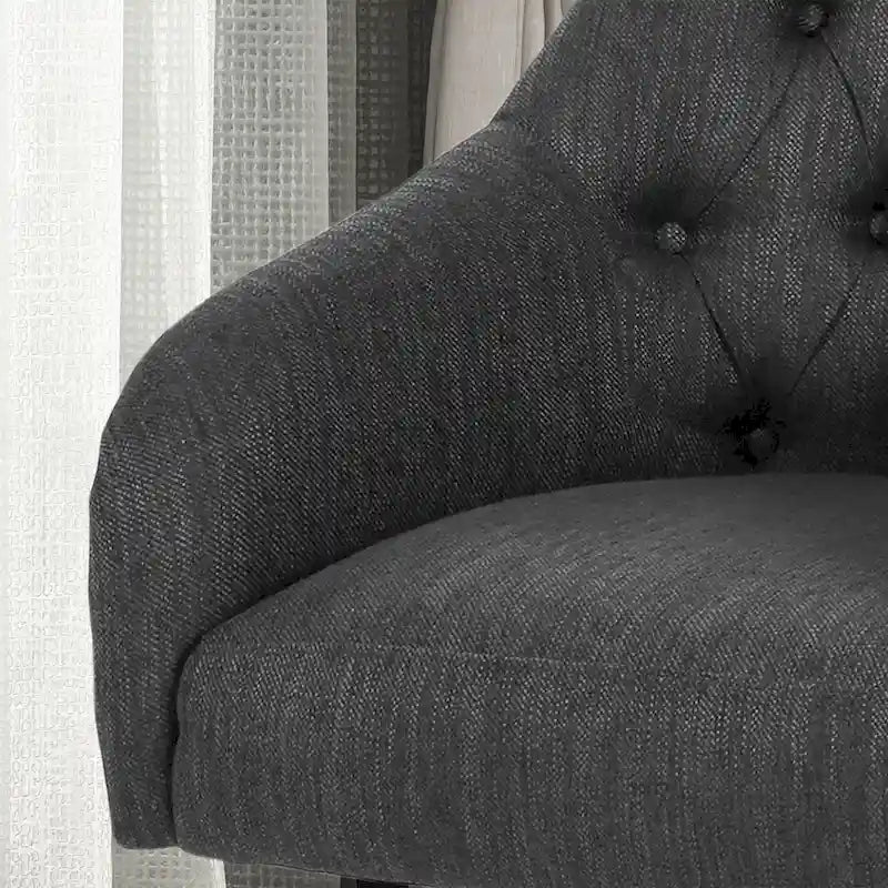 Fauteuil de bureau pivotant rembourré Barbour par Christopher Knight Home - Non disponible