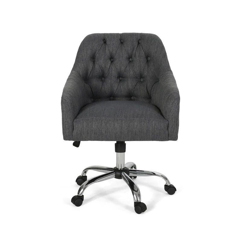 Fauteuil de bureau pivotant rembourré Barbour par Christopher Knight Home - Non disponible