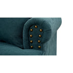 Fauteuil moderne avec garniture à rivets cloutés - 33,07 x 37,20 x 35,43