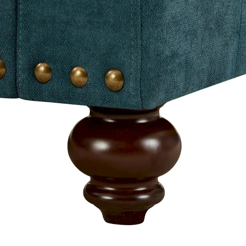 Fauteuil moderne avec garniture à rivets cloutés - 33,07 x 37,20 x 35,43