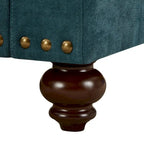 Fauteuil moderne avec garniture à rivets cloutés - 33,07 x 37,20 x 35,43