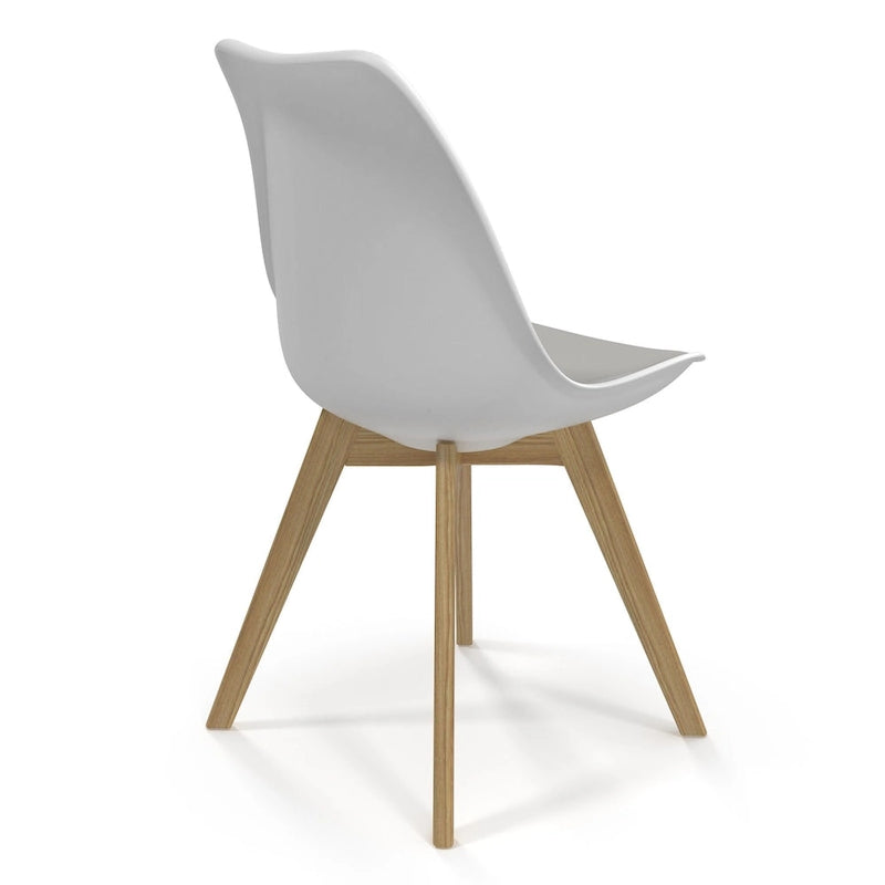 Chaises d'appoint Céline avec pieds naturels (lot de 2)