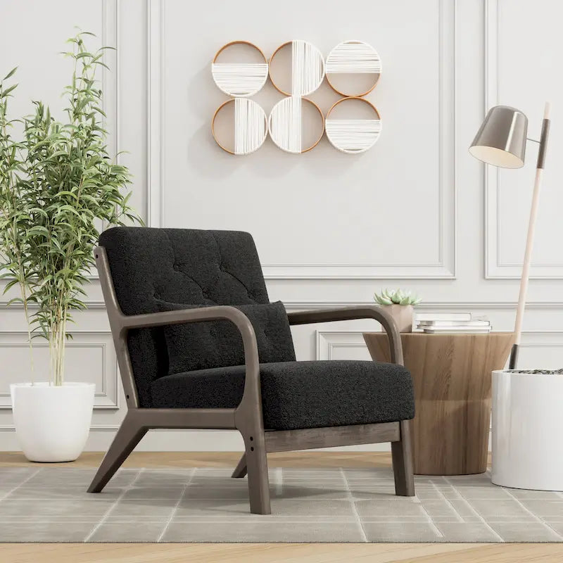 Fauteuil d'appoint Corvus Zelda Lounge avec accoudoirs