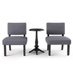 Ensemble table et chaises 3 pièces Kyer en bois gris transitionnel de Furniture of America