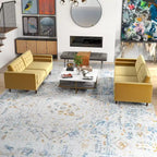 Ensemble canapé et causeuse en velours Kenzo style Mid Century