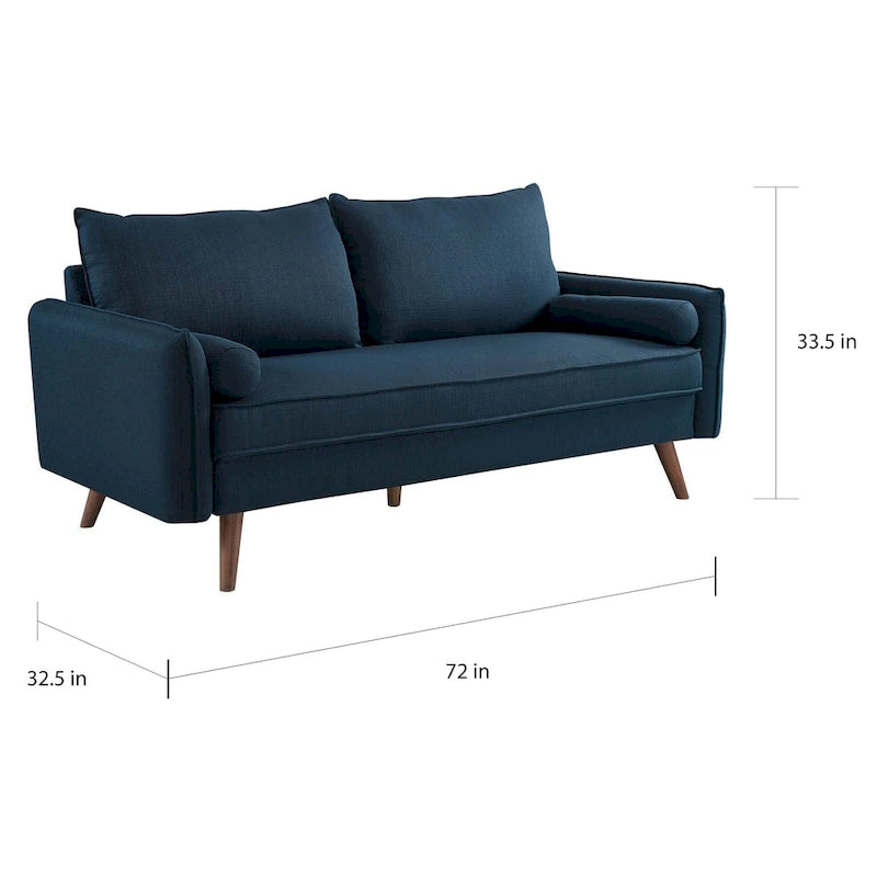 Canapé en tissu rembourré Carson Carrington Hedeby - 82,5 cm (L) x 183 cm (l) x 85 cm (H)