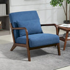 Fauteuil d'appoint en velours style milieu du siècle avec coussin lombaire