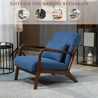 Fauteuil d'appoint en velours style milieu du siècle avec coussin lombaire