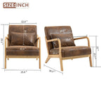 Fauteuil d'appoint en velours style milieu du siècle avec coussin lombaire