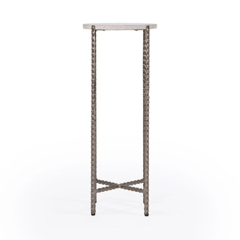 Table d'appoint Nigella Granite à pieds croisés