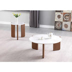 Table basse Somette Helida avec plateau en pierre frittée