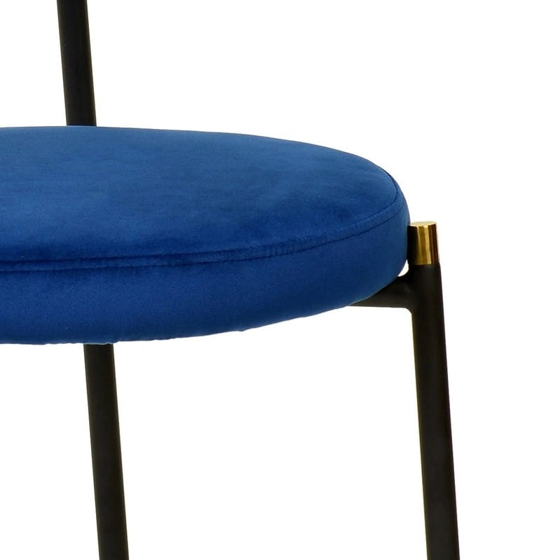 Ensemble de 4 chaises de salle à manger modernes Euston avec dossier en osier et assise en velours rembourrée, idéales pour la maison, le bureau, le salon et la cuisine.