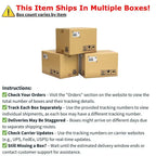 Table de salle à manger ronde extensible de 36 pouces avec 4 chaises Madrid