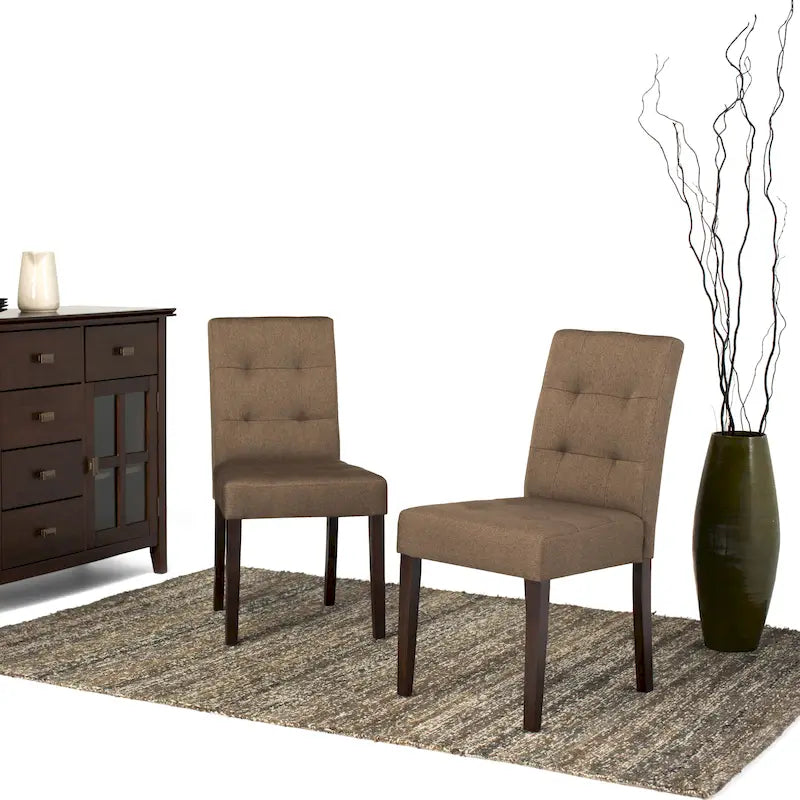 Chaises de salle à manger contemporaines Jefferson de WYNDENHALL (lot de 2) - 48 cm (l) x 58 cm (p) x 91 cm (h)