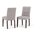 Chaises de salle à manger contemporaines Jefferson de WYNDENHALL (lot de 2) - 48 cm (l) x 58 cm (p) x 91 cm (h)