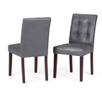 Chaises de salle à manger contemporaines Jefferson de WYNDENHALL (lot de 2) - 48 cm (l) x 58 cm (p) x 91 cm (h)