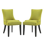 Ensemble de 2 chaises de salle à manger en tissu Marquis