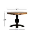 Ensemble de salle à manger 5 pièces Eleanor Black avec table ovale extensible en bois et dossier à lattes, par iNSPIRE Q Classic