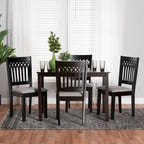 Genesis Modern styled Fabric and Wood Dining Set
