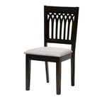 Ensemble de salle à manger Genesis moderne en tissu et bois