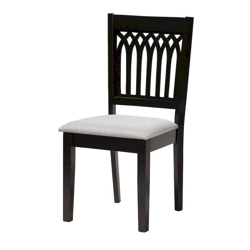 Ensemble de salle à manger Genesis moderne en tissu et bois