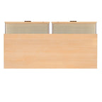 Commode Carter en bois style milieu du siècle à 6 tiroirs