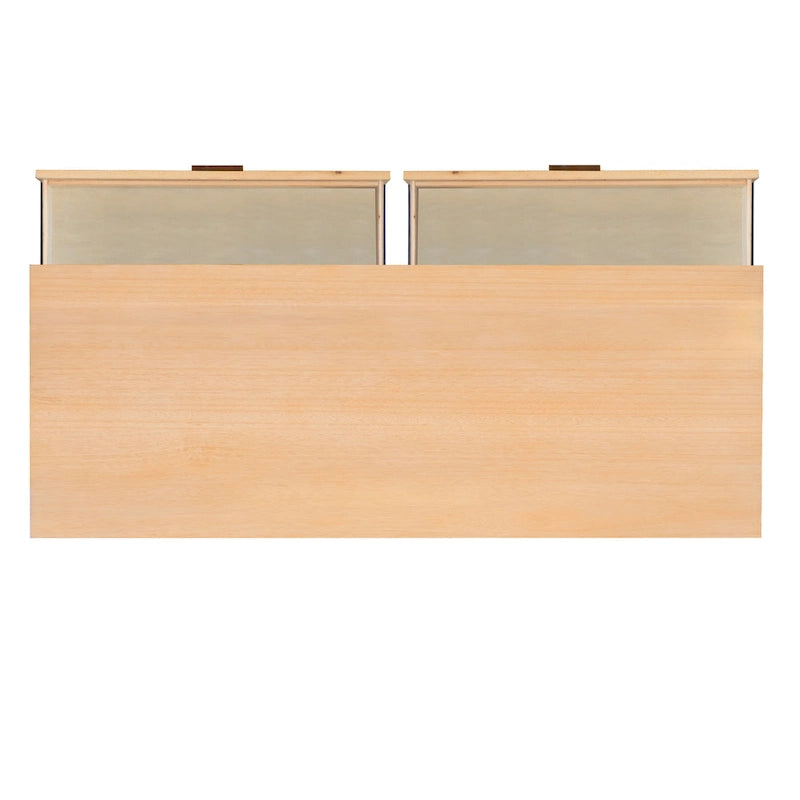 Commode Carter en bois style milieu du siècle à 6 tiroirs