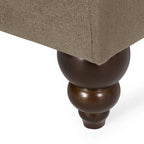 Méridienne double contemporaine capitonnée Freas avec coussins décoratifs par Christopher Knight Home - 63,00 L x 58,50 l x 34,50 H