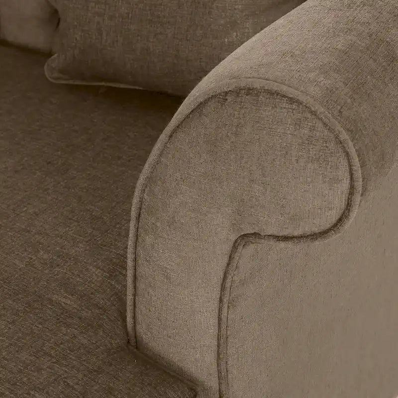 Méridienne double contemporaine capitonnée Freas avec coussins décoratifs par Christopher Knight Home - 63,00 L x 58,50 l x 34,50 H