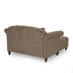 Méridienne double contemporaine capitonnée Freas avec coussins décoratifs par Christopher Knight Home - 63,00 L x 58,50 l x 34,50 H