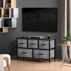 Commode à 5 tiroirs, meuble de rangement pour la maison et la chambre.