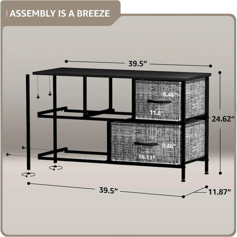 Commode à 5 tiroirs, meuble de rangement pour la maison et la chambre.